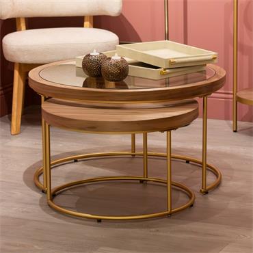 HANNAH S/2 COFFEE TABLES