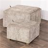 MAYA S/2 TRAY TABLE POUFFES SAND