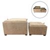 MAYA S/2 TRAY TABLE POUFFES SAND