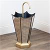 BRUNA UMBRELLA STAND BLACK/GOLD