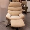 KHLOE ROCKING SWIVEL CHAIR WITH STOOL BISCUIT