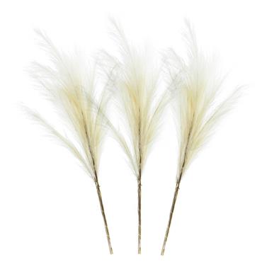 ARTIFICIAL PAMPAS GRASS 80CM BUNDLE 3 WHITE