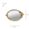 DECORATIVE TRAY GOLD ROUND