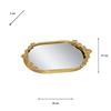 DECORATIVE TRAY GOLD OBLONG