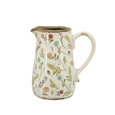 FLOWER PITCHER VASE 18CM