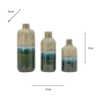 S/3 BLISS VASES