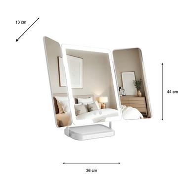 HOLLYWOOD RECHARGEABLE PORTABLE MIRROR