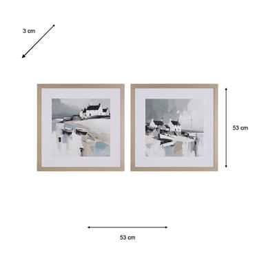 FRAMED PRINT WATERS EDGE/SEA SPIRIT 2 ASST