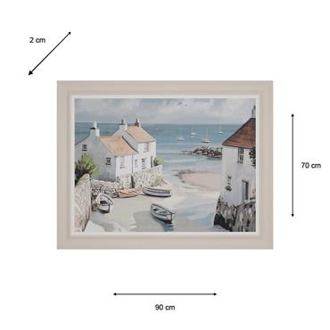 FRAMED PRINT CALM COVE