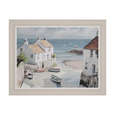 FRAMED PRINT CALM COVE