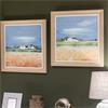 FRAMED PRINT FIELDS OF GOLD 2 ASST