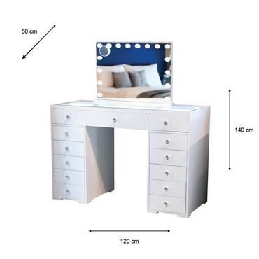 ERIKA HOLLYWOOD DRESSING TABLE BLUETOOTH 120CM