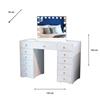 ERIKA HOLLYWOOD DRESSING TABLE BLUETOOTH 120CM