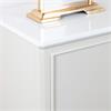 MONROE 2 DOOR CABINET WITH MARBLE TOP STONE