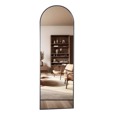 MODENA ARCH WALL MIRROR BLACK 40X120CM