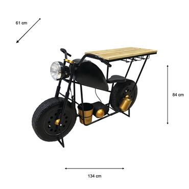 HARLEY MOTORBIKE BAR BLACK
