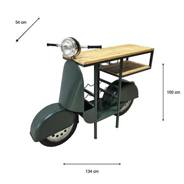 VESPA SCOOTER BAR GREEN