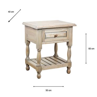 MARWOOD 1 DRAWER END TABLE