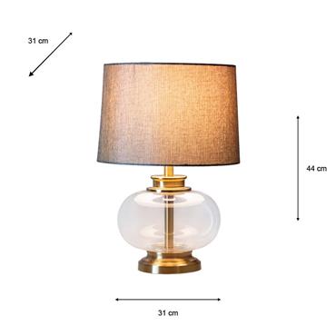 AMIRI TABLE LAMP CLEAR 44CM