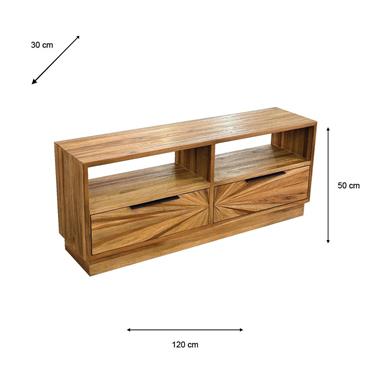 RAY TV UNIT GINGER TEAK