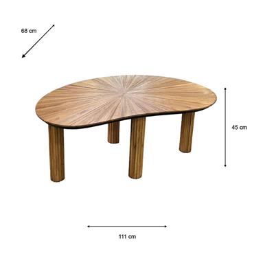RAY COFFEE TABLE GINGER TEAK