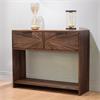 RAY 2 DRAWER CONSOLE DARK TEAK