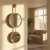 DECOR DOUBLE WALL MIRROR GOLD 72CM