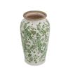 GREEN FLORAL VASE 30CM
