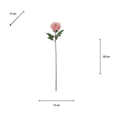 REALTOUCH PEONY STEM CORAL 80CM