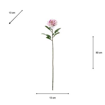 REALTOUCH PEONY STEM CREAM/PINK 80CM