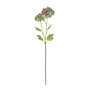 REALTOUCH HYDRANGEA GREEN/PLUM 6CM