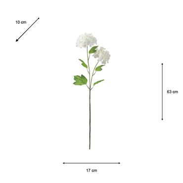 REALTOUCH HYDRANGEA IVORY 63CM