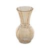 AMBER GLASS VASE 24.5CM