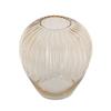 AMBER GLASS VASE 22CM