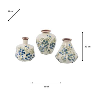 S/3 BERRY MINI VASES