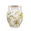 LEMON TWO HANDLED VASE 22CM