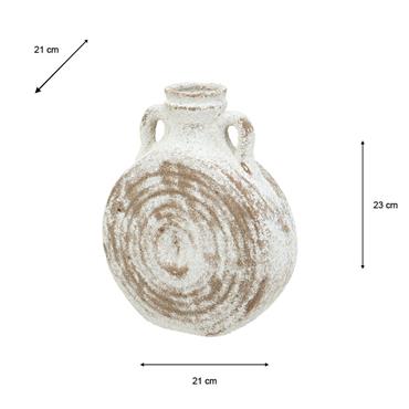 RUSTIC SAND VASE 23CM