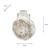 RUSTIC SAND VASE 23CM