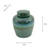 REACTIVE GLAZE LIDDED JAR 15CM