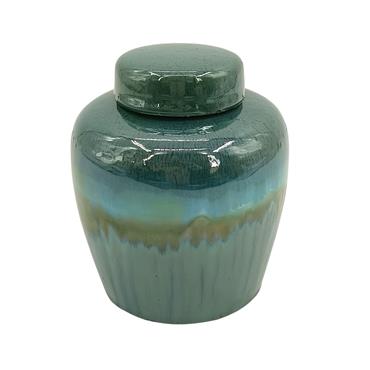 REACTIVE GLAZE LIDDED JAR 15CM