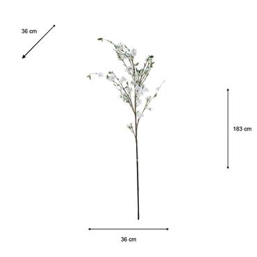 APPLE BLOSSOM BRANCH WHITE 183CM