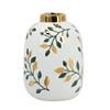 FLOWER VASE GREEN/GOLD 23CM