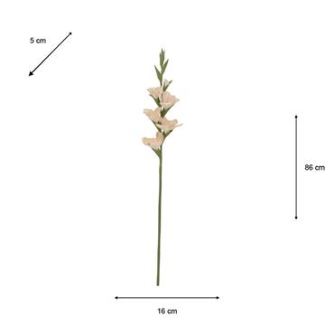 REALTOUCH GLADIOLOUS STEM PEACH 86CM