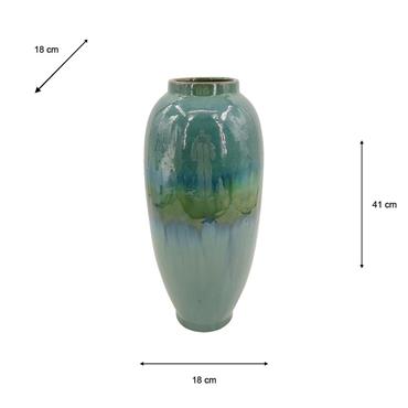 REACTIVE GLAZE VASE 41CM