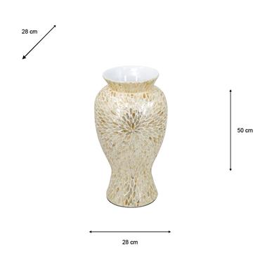CAPIZ DECORATIVE VASE 50CM