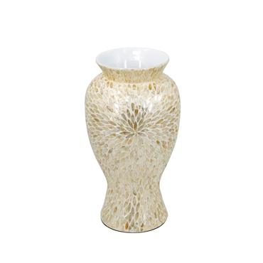CAPIZ DECORATIVE VASE 50CM