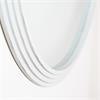 STEPPED ROUND WALL MIRROR OYSTER 90X90CM