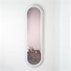 STEPPED PILL SHAPE DRESSING MIRROR OYSTER 45X150CM