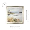 FRAMED PRINT LAKE VIEW 78X78CM