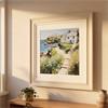 FRAMED PRINT SEASIDE COTTAGE 60X60CM